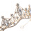 3 Unidades Tiara De Coroa Para Noiva Com Cristal 8