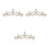 3 Unidades Tiara De Coroa Para Noiva Com Cristal 11