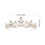 3 Unidades Tiara De Coroa Para Noiva Com Cristal 2