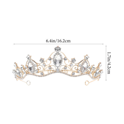 3 Unidades Tiara De Coroa Para Noiva Com Cristal 1