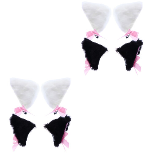 4 Pares De Presilhas De Orelhas De Animais Para Cabelo Cosplay 2