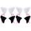 4 Pares De Presilhas De Orelhas De Animais Para Cabelo Cosplay 2