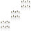 3 Conjuntos De Frascos Mini Desejos Forma Cruz Com Pingentes 7