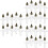 3 Conjuntos De Frascos Mini Desejos Forma Cruz Com Pingentes 8