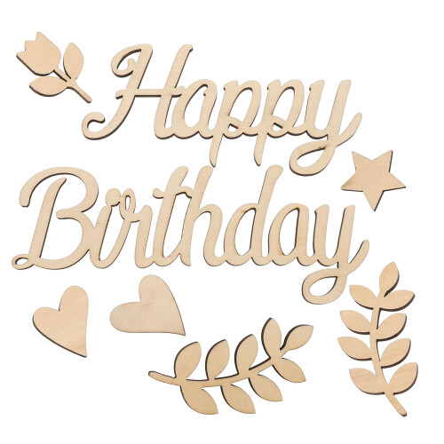4 Conjuntos De Enfeite Happy Birthday Decoração 1
