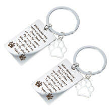 4 Unidades Pingente Chaveiro Memorial Animal Estimação Cão