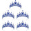5 Unidades Tiara De Faixa De Cabeça Noiva Coroa 8