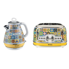 Ariete Positano ARPK51 Multicolour 4-Slice Toaster & 1.7L Kettle Bundle