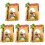 5 Stuks Mini Kerststal Decoratie Hars Beeld Tafelversiering 4