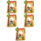 5 Stuks Mini Kerststal Decoratie Hars Beeld Tafelversiering 9