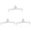 3Teile Tiara Hochzeit Kopfschmuck 4