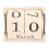 3Stk Tischblock Kalender Holz Countdown Büro 1