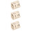 3Stk Tischblock Kalender Holz Countdown Büro 10