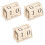 3Stk Tischblock Kalender Holz Countdown Büro 5