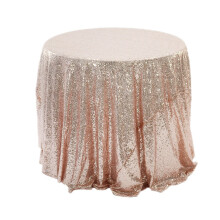 2Stk Pailletten Tischdecke Rund Hochzeitsschutz Und