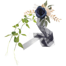 2Stk Künstliche Rose Für Hochzeitsstuhl Kirchenbank Gangschmuck
