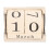 5Stk Tischblock Holz Countdown Kalender Bürokalender Detailliert 1