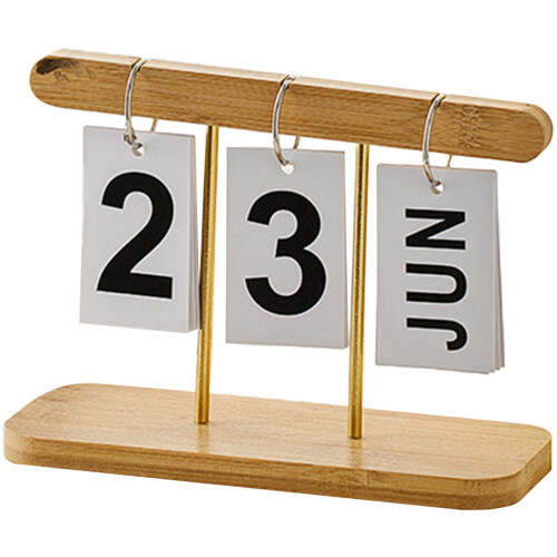 4Stück Tischkalender Ornament Countdown Wiederverwendbar
