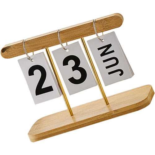 4Stück Tischkalender Ornament Countdown Wiederverwendbar 2