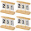 4Stück Tischkalender Ornament Countdown Wiederverwendbar 8