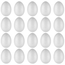 40Ud Huevos DIY De Espuma Blanca Para Pintura Y Decoración De Pascua