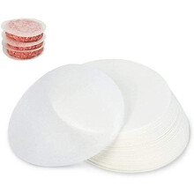 Non Stick Parchment Paper for Hamburger Presses, Pre Cut Convenience Heat Resistant Food Safe Silicone Coated Wax Rounds, Replacement Filter Packs Non
