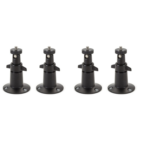 4Pièces Fixation Murale Caméra Cctv Extérieur Intérieur Noir Robuste 1