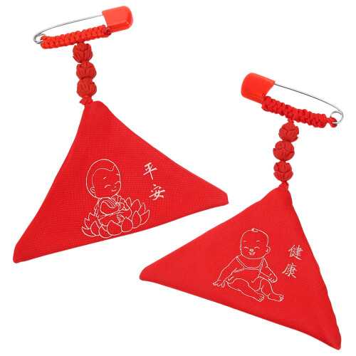 10 Pièces Pendentifs Broches Omamori Chinois Bébé 1