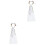 2Pièces Couronne Tulle Fleurs Accessoire Mariage 3
