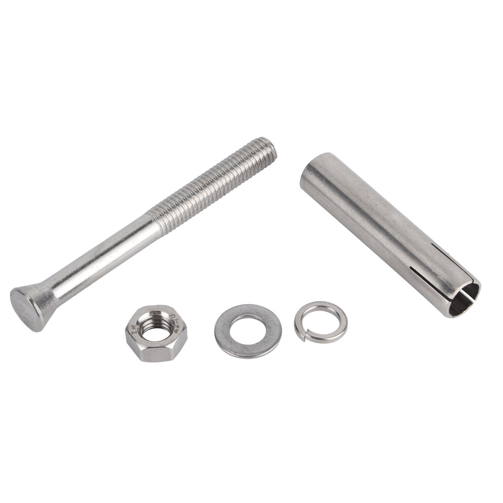High-Quality 10Pcs M8x80 Stainless Steel Expansion Screws - Smooth & Burr-Free 9321359869447
