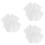6 Pezzi Maniche Rimovibili in Tulle per Sposa 8