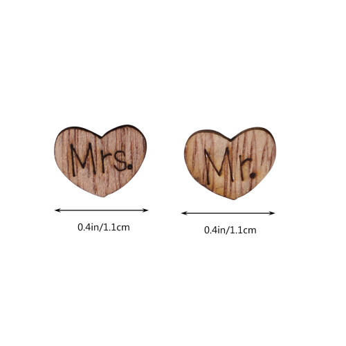 50 Pezzi Forme Cuore In Legno Per Decorazioni E 1