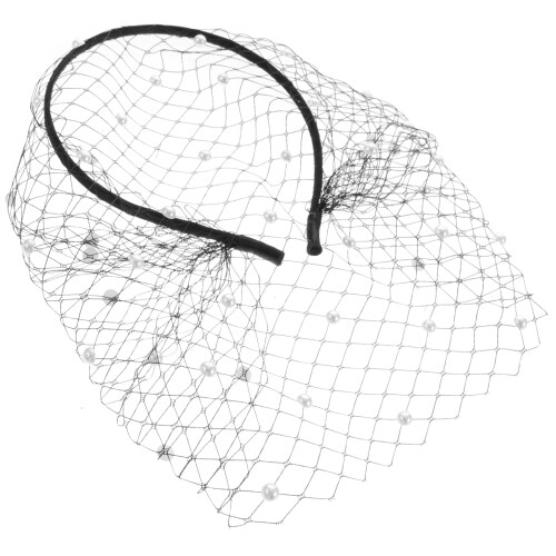 Fascia 2 Pezzi Copricapo per Sposa Mascherato 2