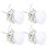 8Pz Broche Nozze Con Rosa, Corsage Per 1