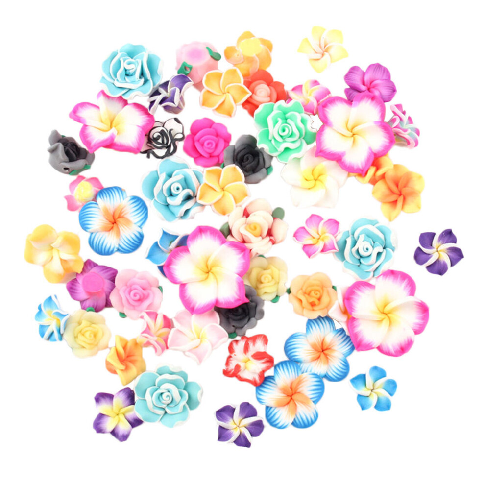 150Szt Kolorowe Frangipani Z ŻYwicy Do Dekoracji TelefonóW I RzemiosłA-image