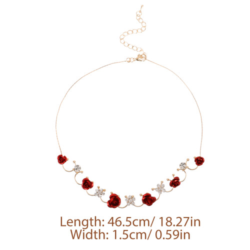 1 Set Damen Schmuck Mit Halskette Armband Ohrringe 2