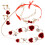 1 Set Damen Schmuck Mit Halskette Armband Ohrringe 11