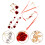 1 Set Damen Schmuck Mit Halskette Armband Ohrringe 5