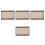 4Pcs Painel Lembrete Com Faixa Vintage Para 8