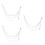 3Pcs Corrente De Camadas Punk Hip Hop 9