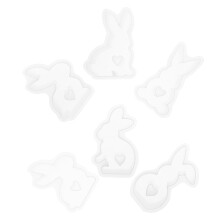 30 Unidades De Coelho Silicone Para Velas De Páscoa Diy