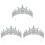 3 Unidades Tiara De Cristal Coroa Faixa Cabeça 4