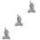 3Pcs Estátua De Para , Mini , Decoração Subaquática 7