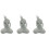 3Pcs Estátua De Para , Mini , Decoração Subaquática 6