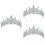 3 Unidades Tiara De Cristal Coroa Faixa Cabeça 8