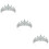 3 Unidades Tiara De Cristal Coroa Faixa Cabeça 11