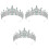 3 Unidades Tiara De Cristal Coroa Faixa Cabeça 5