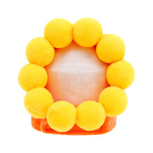 Yellow Pet Hat Cat Headdress Party Cosplay Costume Accessory S