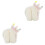 2St Adorable Wit Kroon Oorkappen Winter Warmte Bescherming 4
