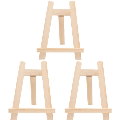 3St Handgemaakte Khaki Easel Foto Frame Bracket Display 1